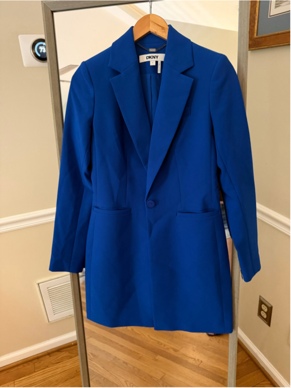 Women's DKNY Blue Blazer Jacket Size 4